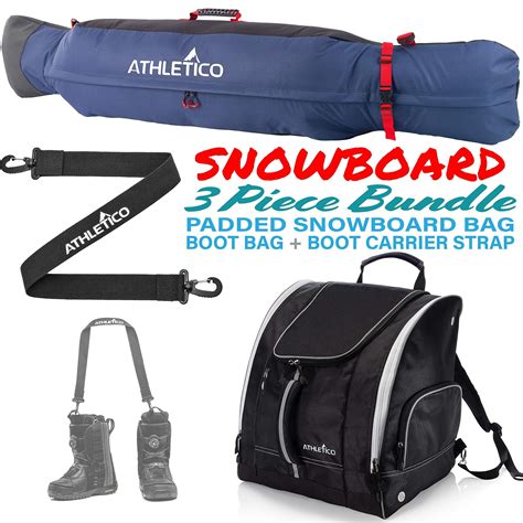 athletico freestyle padded snowboard bag